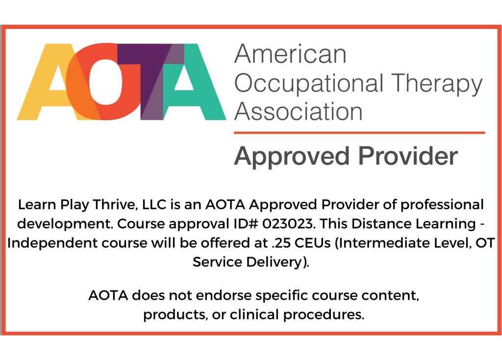 SBA On Demand - AOTA approved CEU Training
